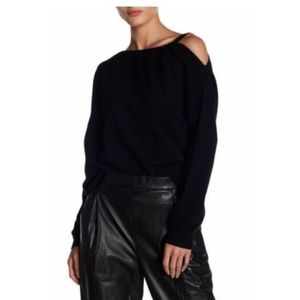 Vince Asymmetrical Cold Shoulder Cashmere